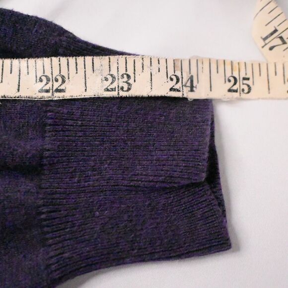 Jos A Bank Traveler Mens Large Purple Pima Cotton 1/4 Zip Sweater Mock Neck - Picture 5 of 6